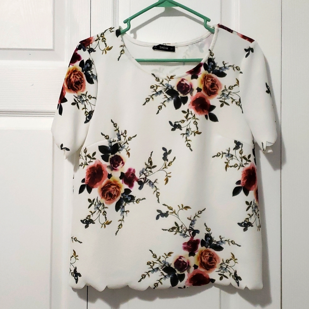 Flower print top